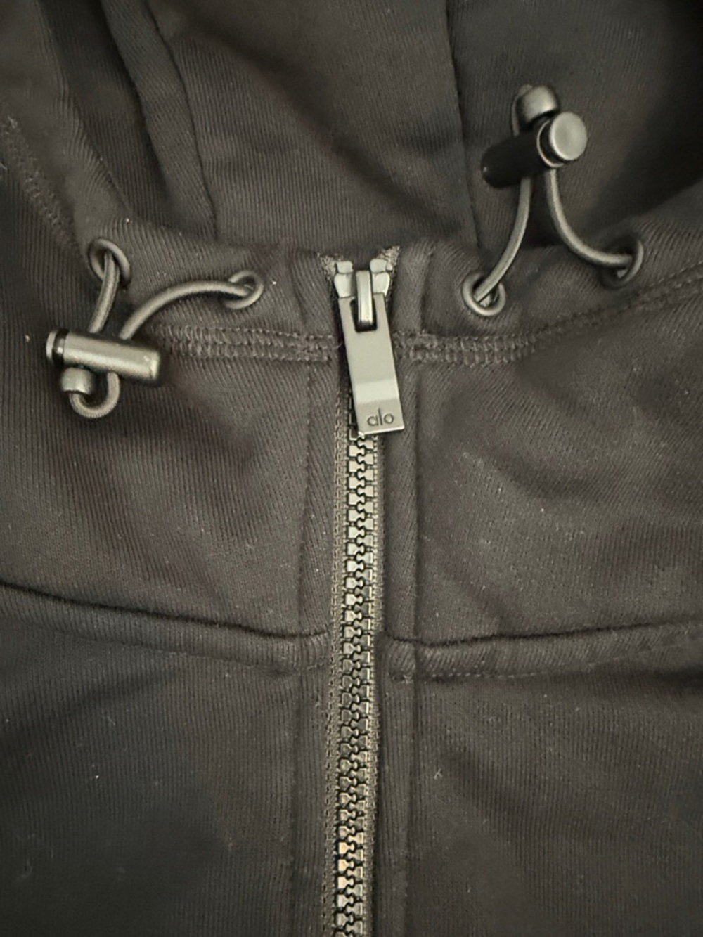 ALO Yoga Black Hooded Utility Jacket with Zip - Picture 6 of 11